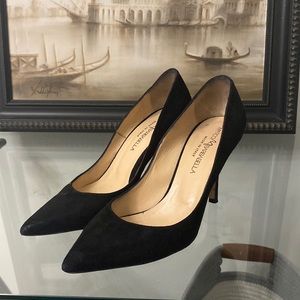Marco Barbabella Black Suede Heels